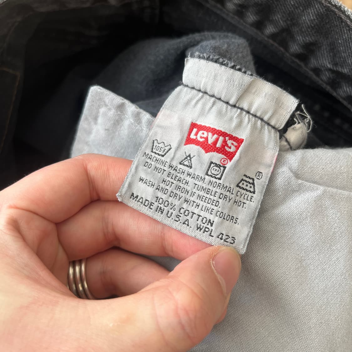 90s USA 리바이스501 블랙 [32] 상품이미지7