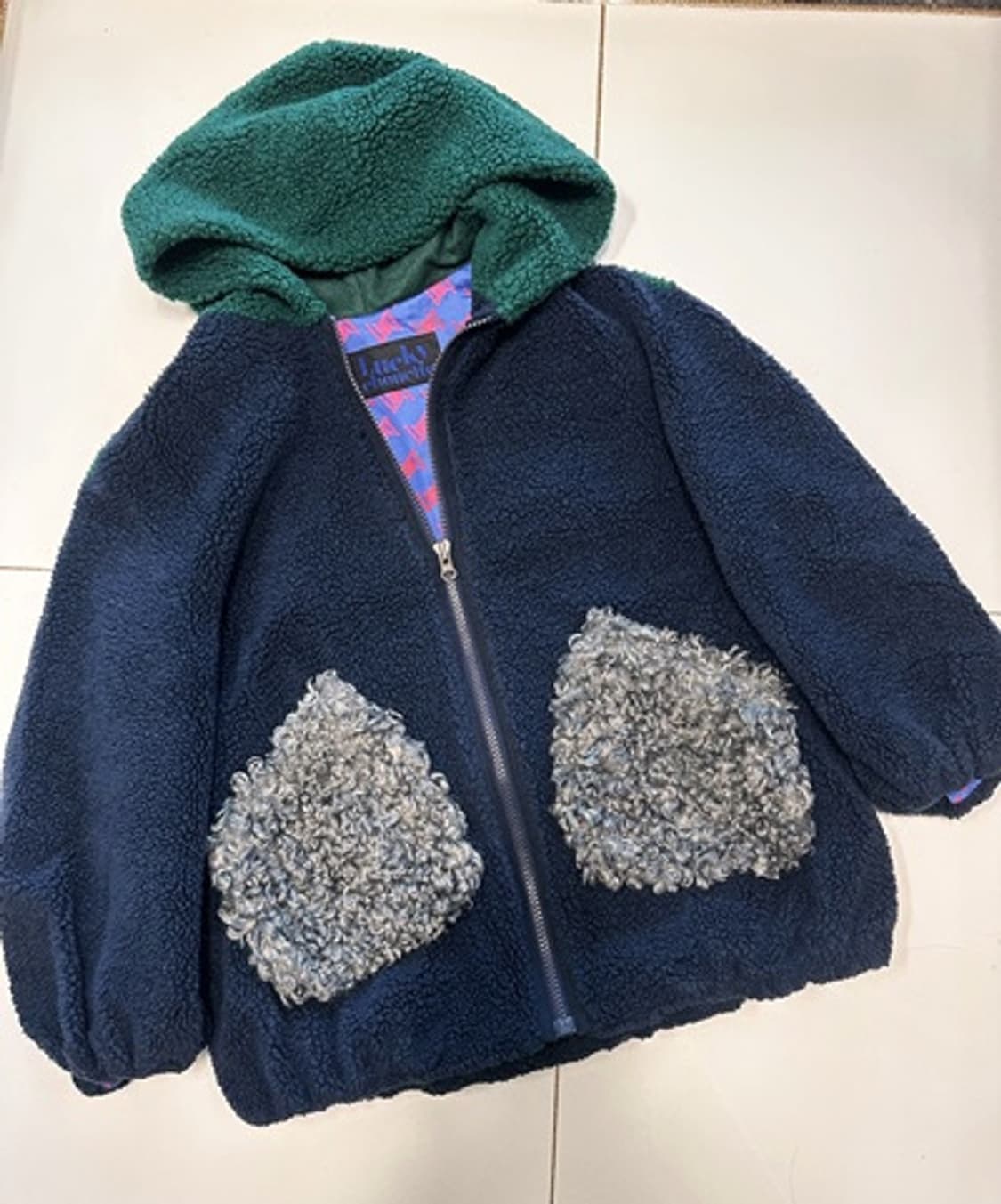 럭키슈에뜨 부클 집업 무스탕  (오버핏)    상품이미지7