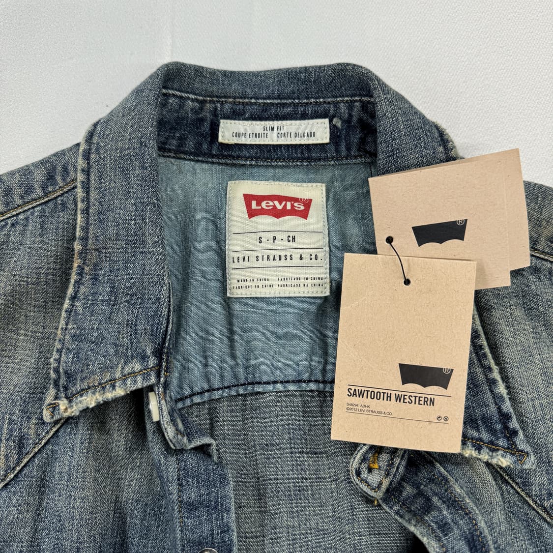 리바이스 웨스턴 데님 셔츠 (S)   상품이미지4