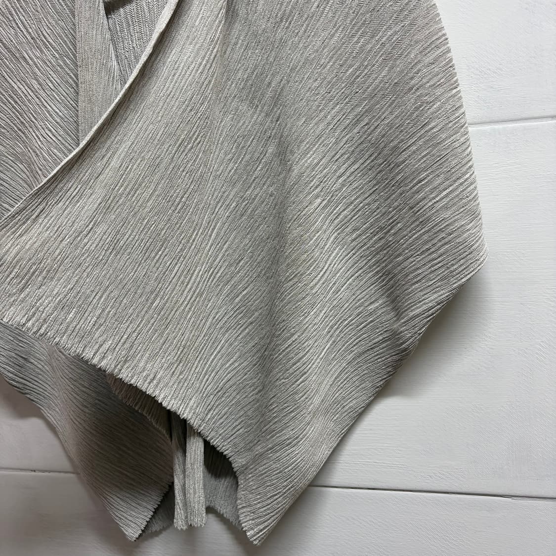 Y.K PRESE 플리츠 그레이 가디건 JPN 상품이미지2