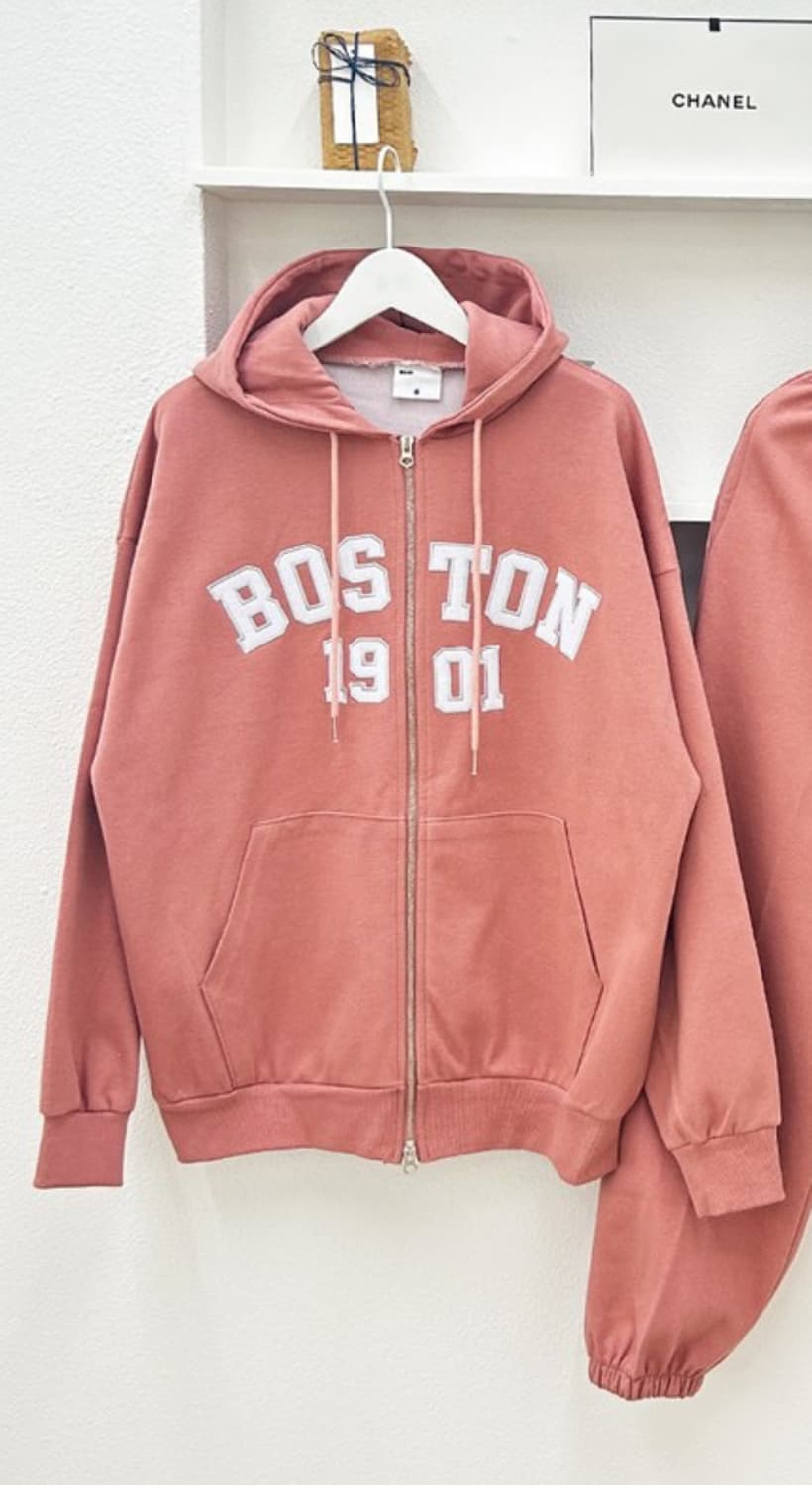 보스턴 핑크 후드집업 상품이미지1