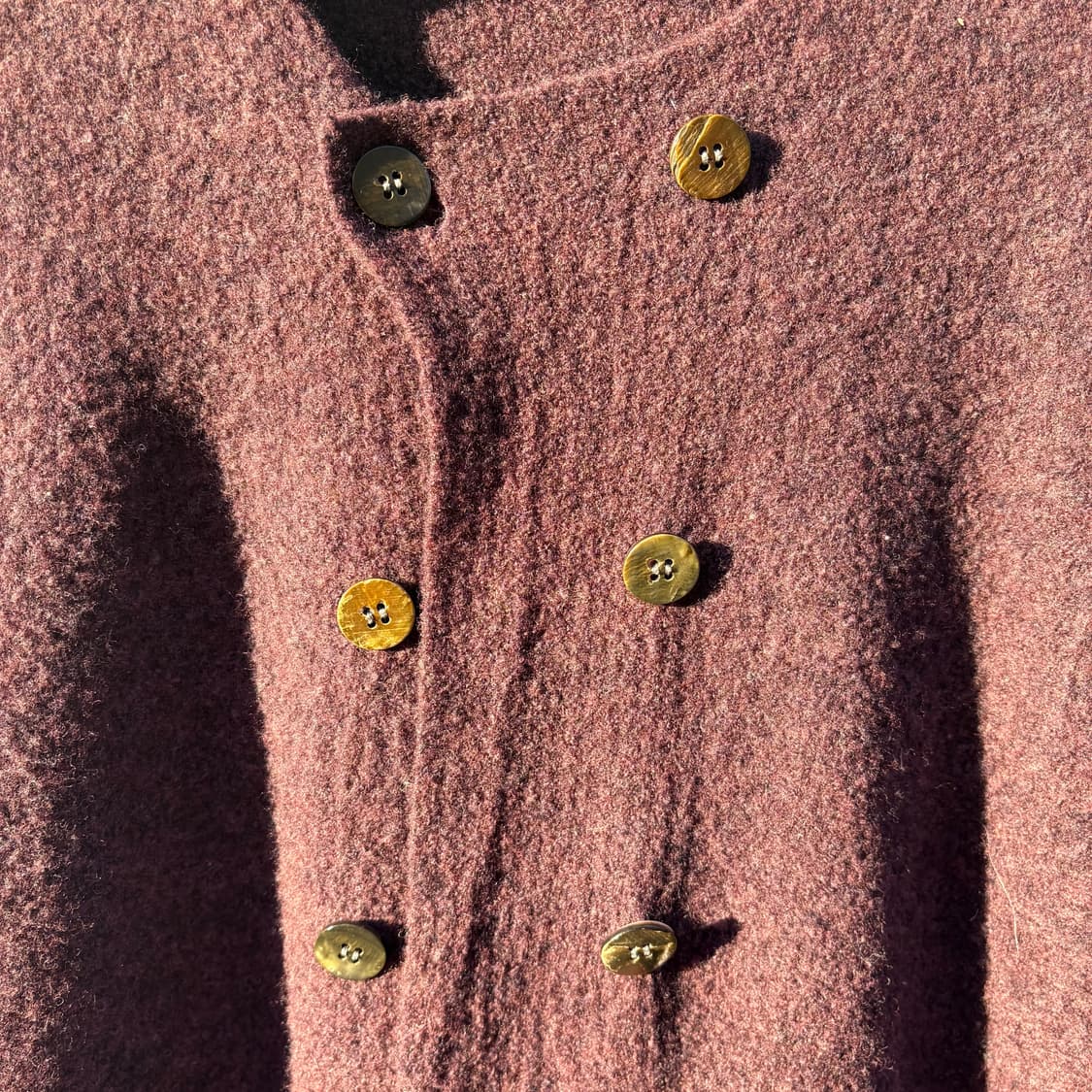 와이즈 포 리빙 요지야마모토 더블 브레스티드 바이올렛 가디건 상품이미지9