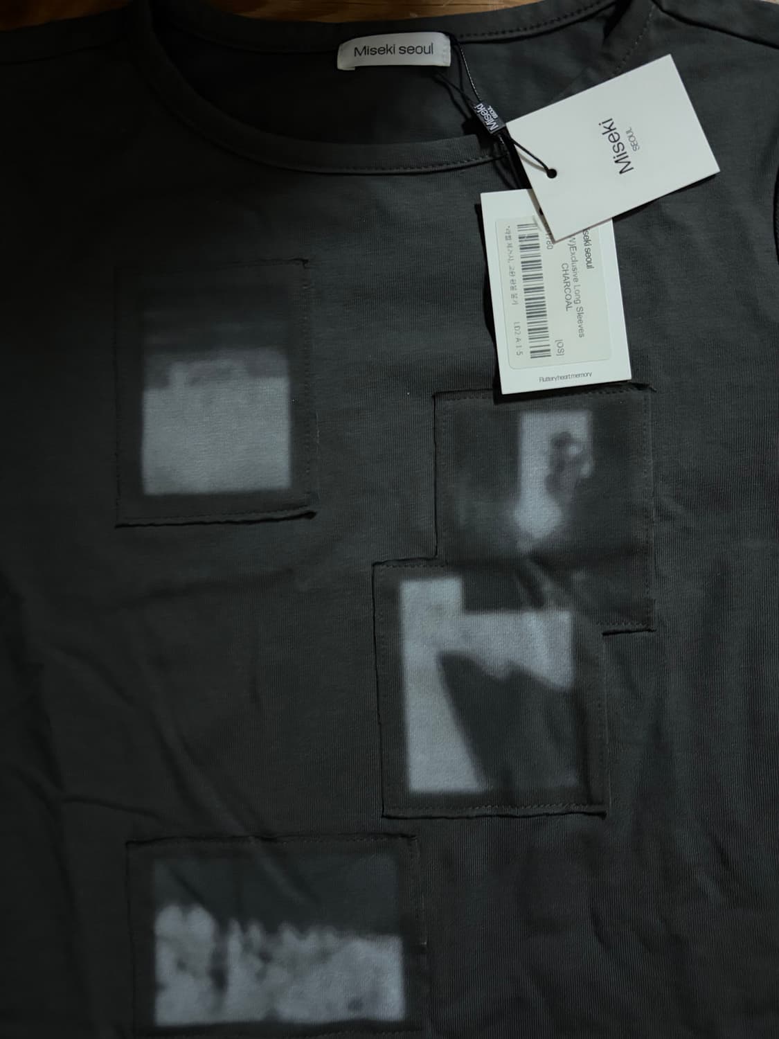 미세키서울 쇼룸 익스클루시브 롱슬리브 차콜 상품이미지4