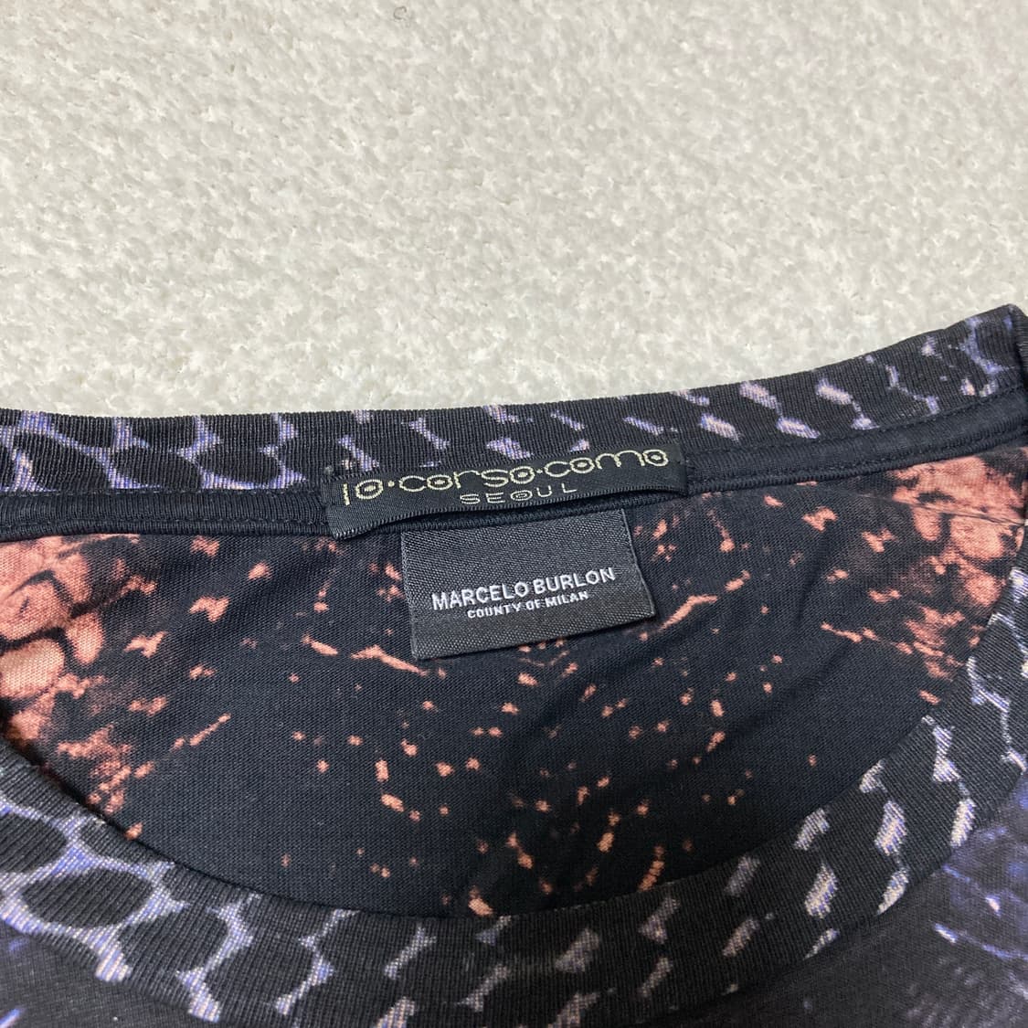 마르셀로 불론 스네이크 프린팅 티셔츠 상품이미지4