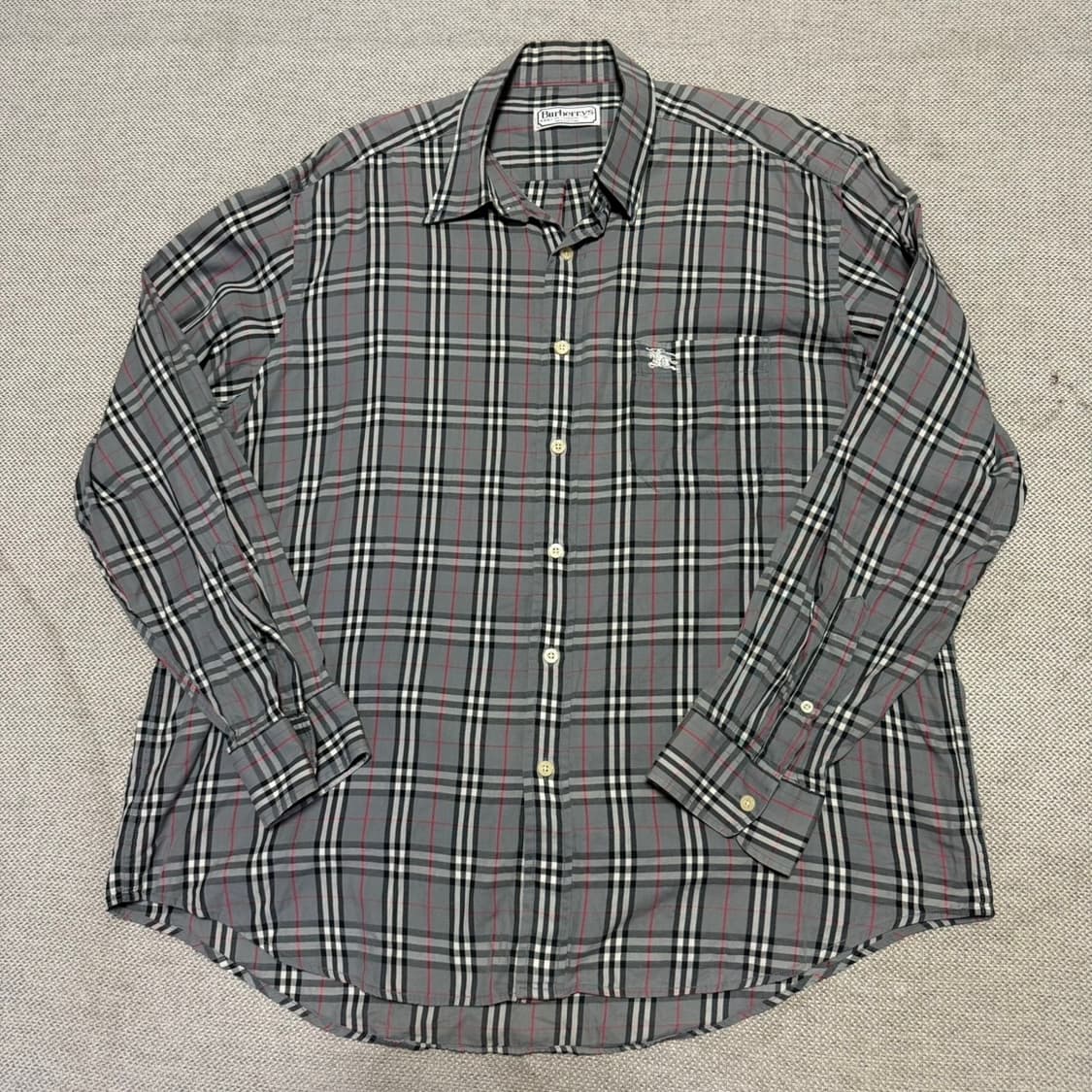 버버리 빈티지 체크 긴팔 셔츠 상품이미지1
