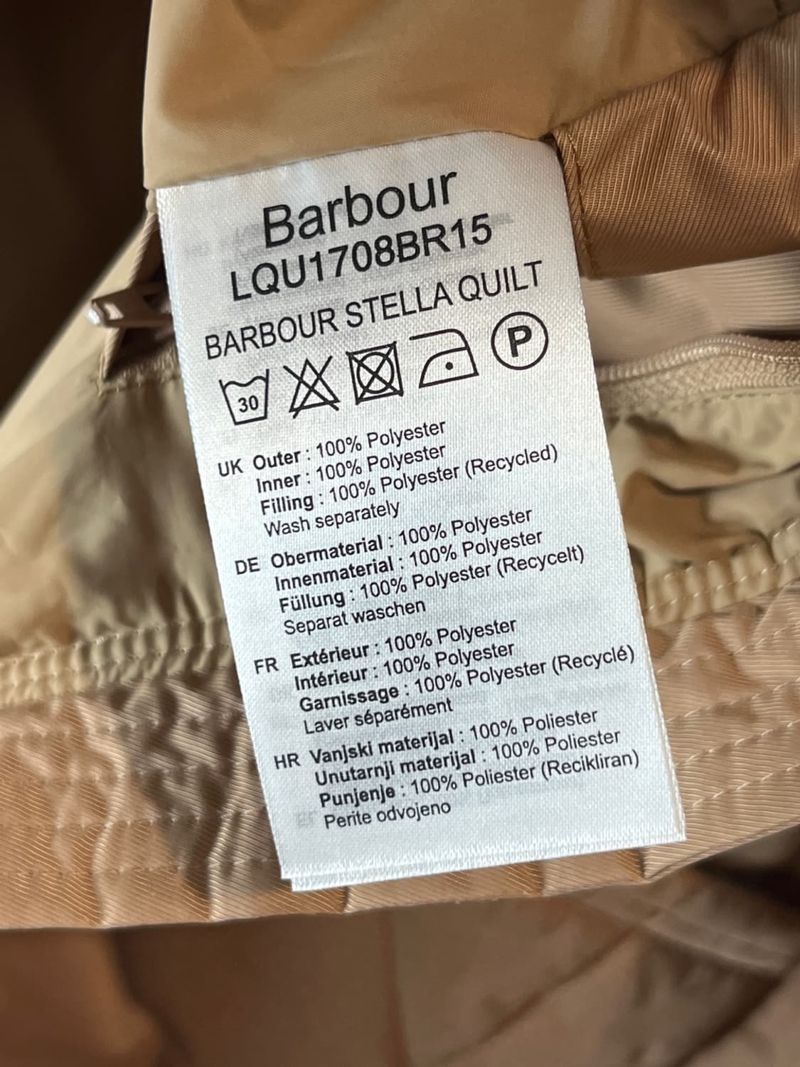 바버 다이아몬드 퀼팅 스탠드 카라 자켓 상품이미지8