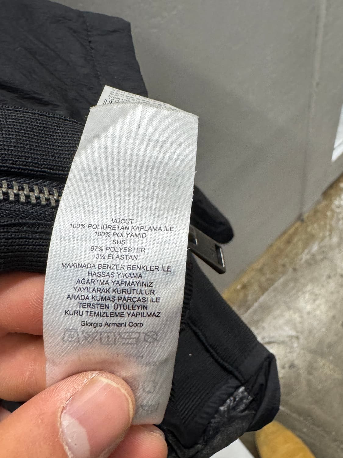 조리지오 아르마니 블랙 봄버 자켓 M 상품이미지8