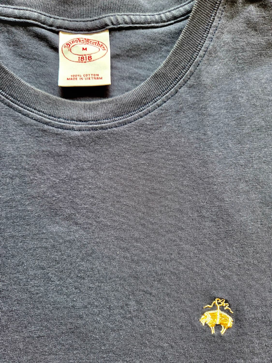 브룩스브라더스 골든플리스 로고 반팔티 M  상품이미지5