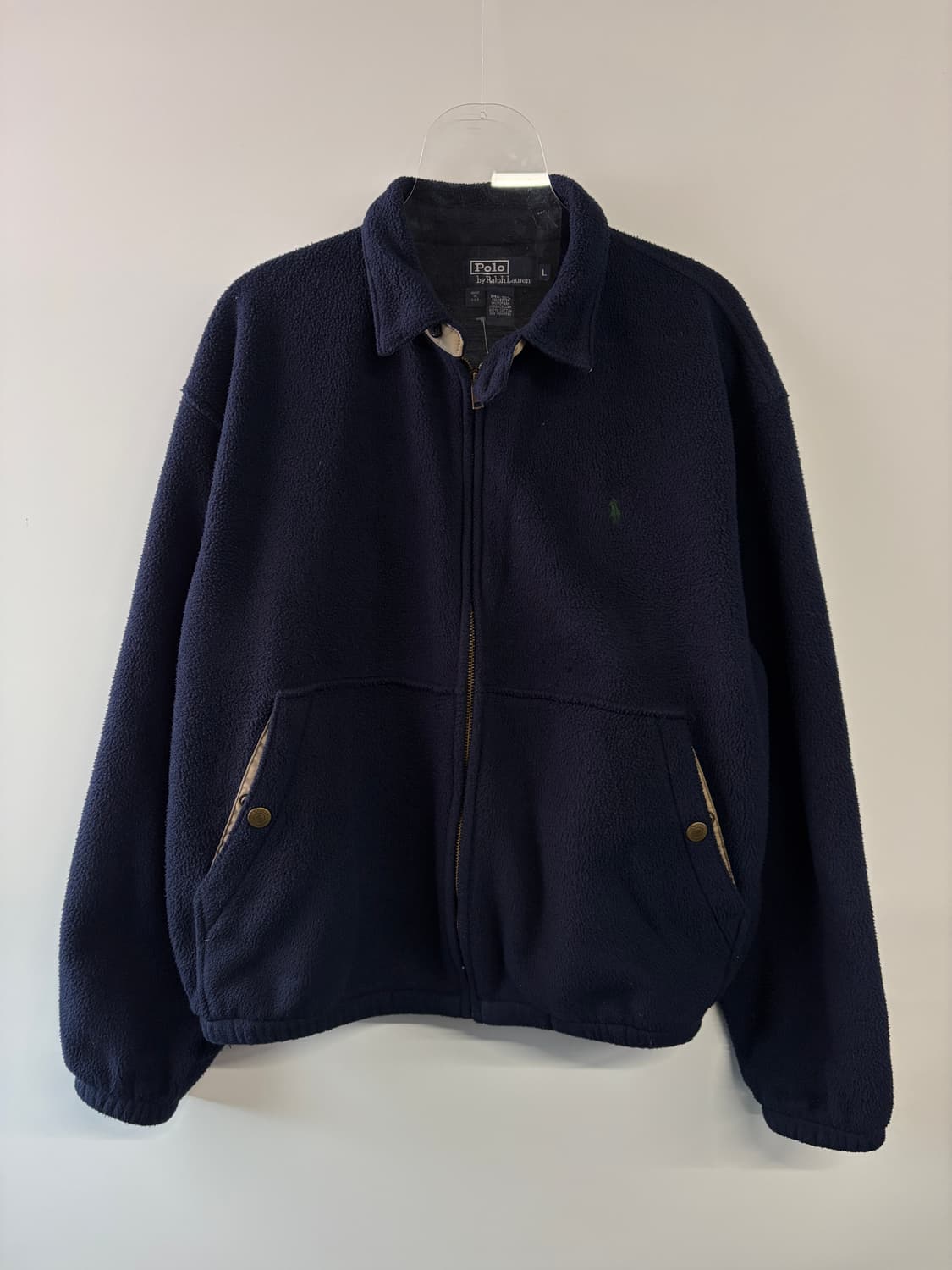90s 폴로 랄프로렌 후리스 자켓 네이비 상품이미지1