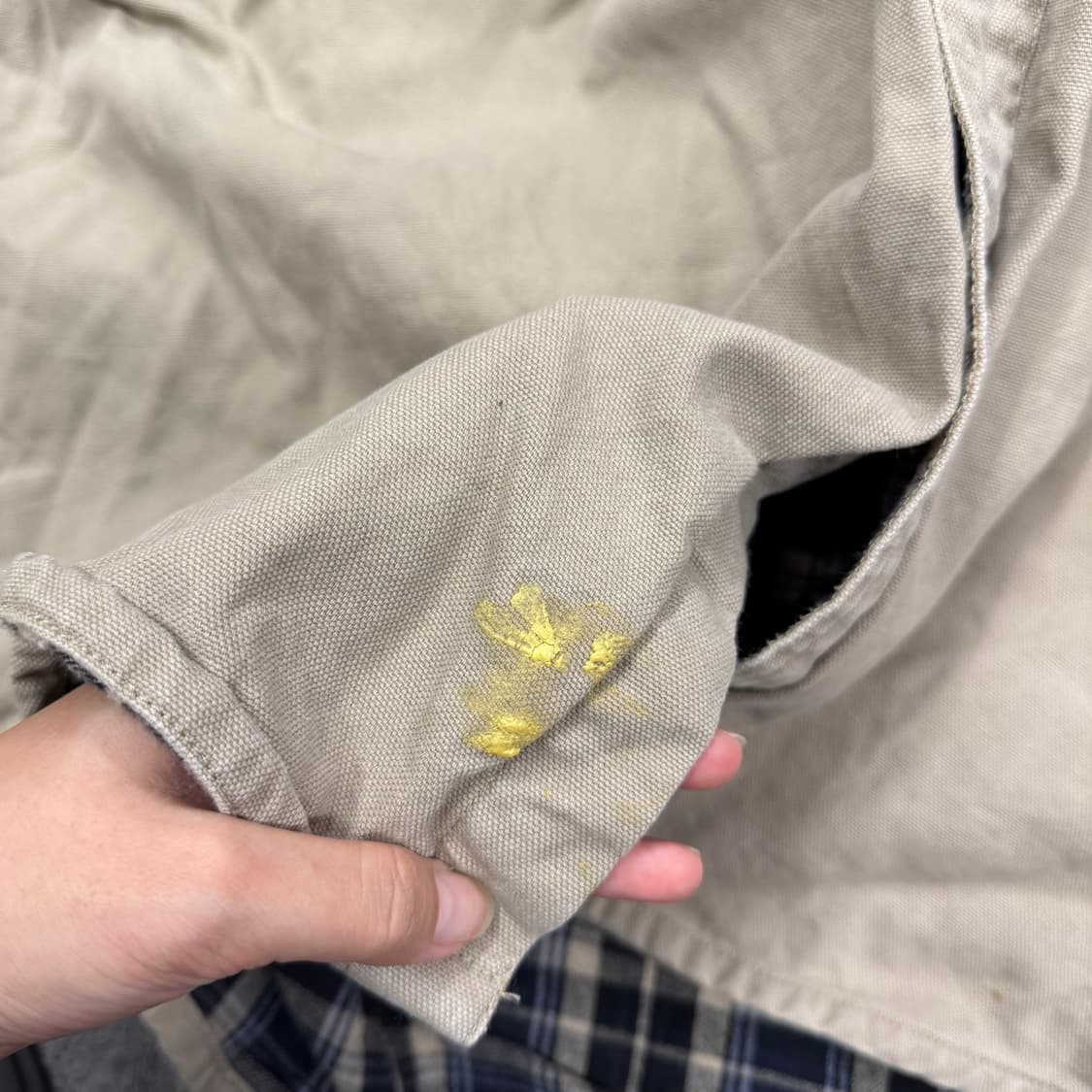 [ 정품/2XL ] 90s 칼하트 오리지널 카라 워크 셔츠 긴팔티 상품이미지9