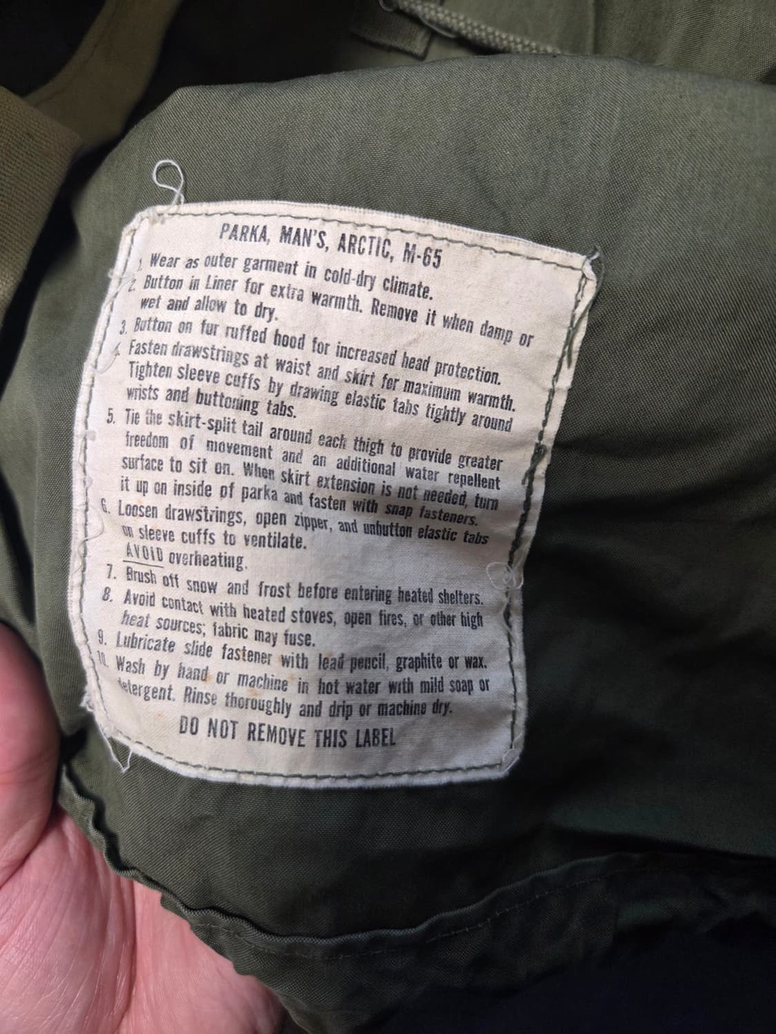 M-65 피쉬테일(개파카) 상품이미지2