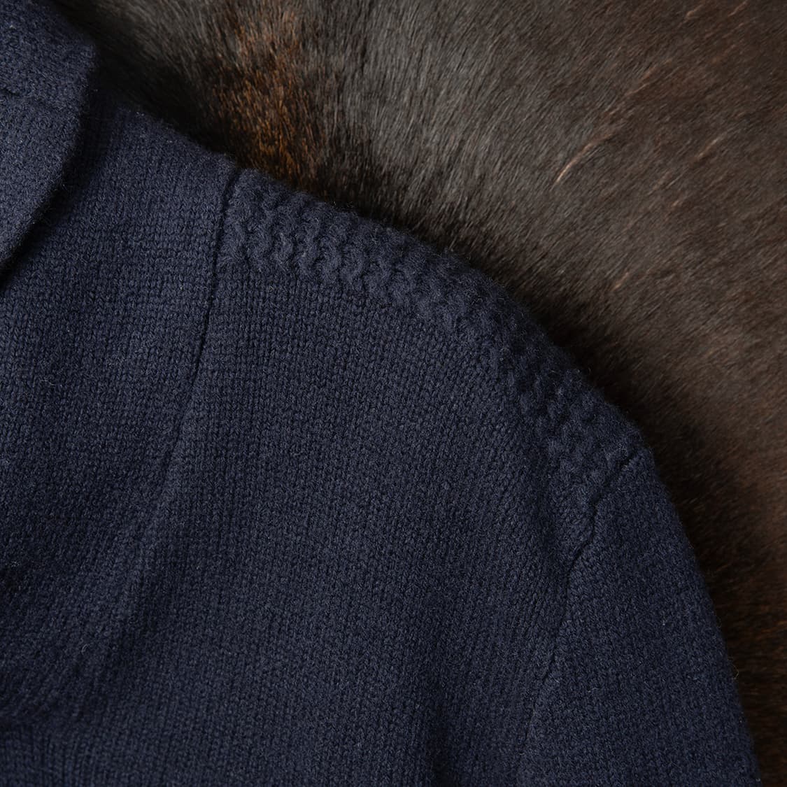 [M] 00s 폴로 랄프로렌 숄카라 니트 쿼터집업 람포지퍼  상품이미지3