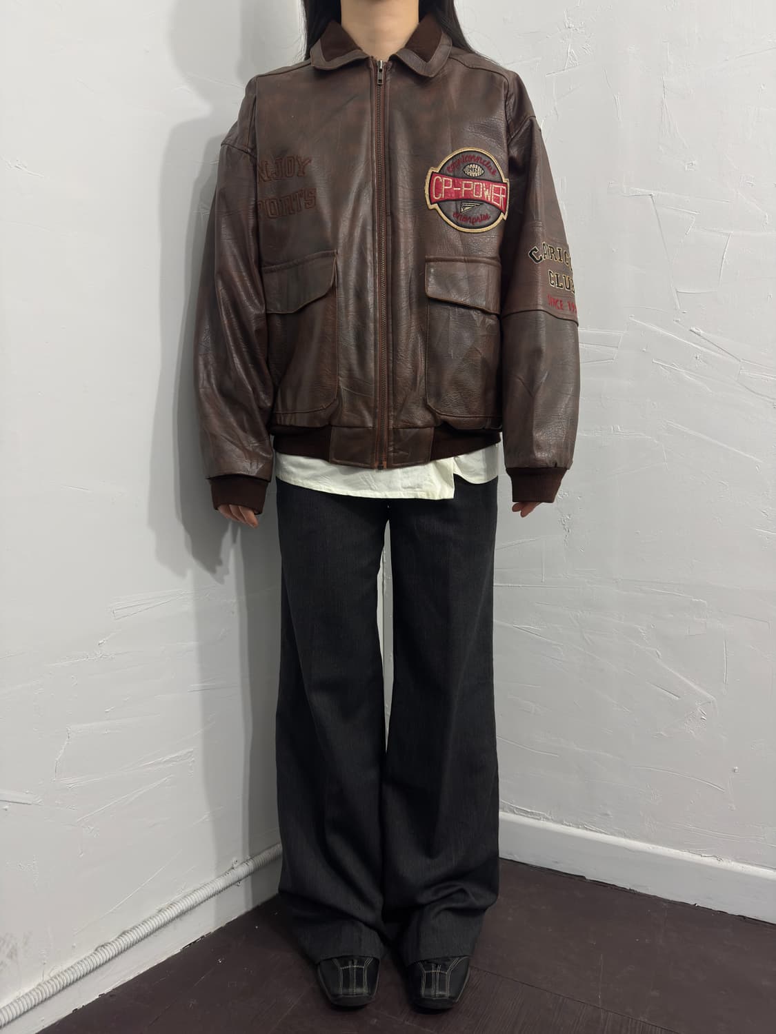 capricorn club heavy leather jacket 상품이미지3