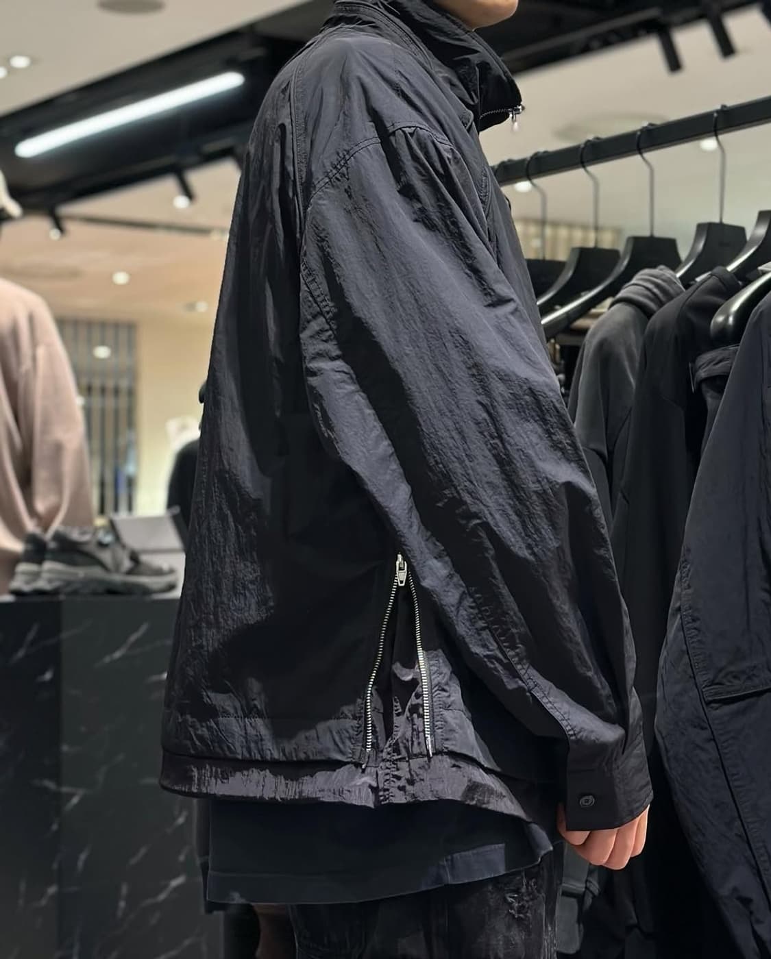 준지 나일론 레이어드 트랙 자켓 상품이미지2