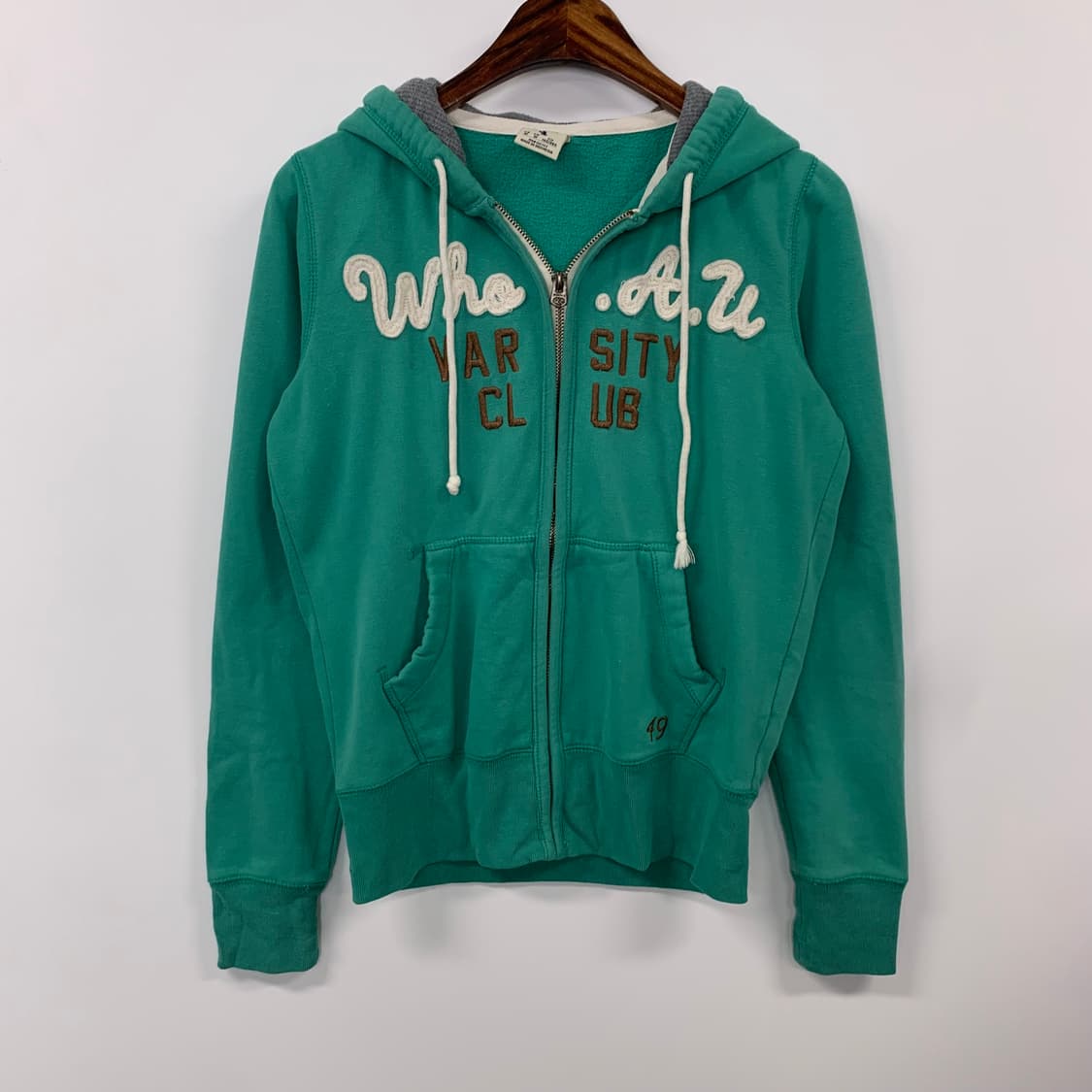 후아유 y2k 와투케 피스타치오 후드집업 상품이미지2