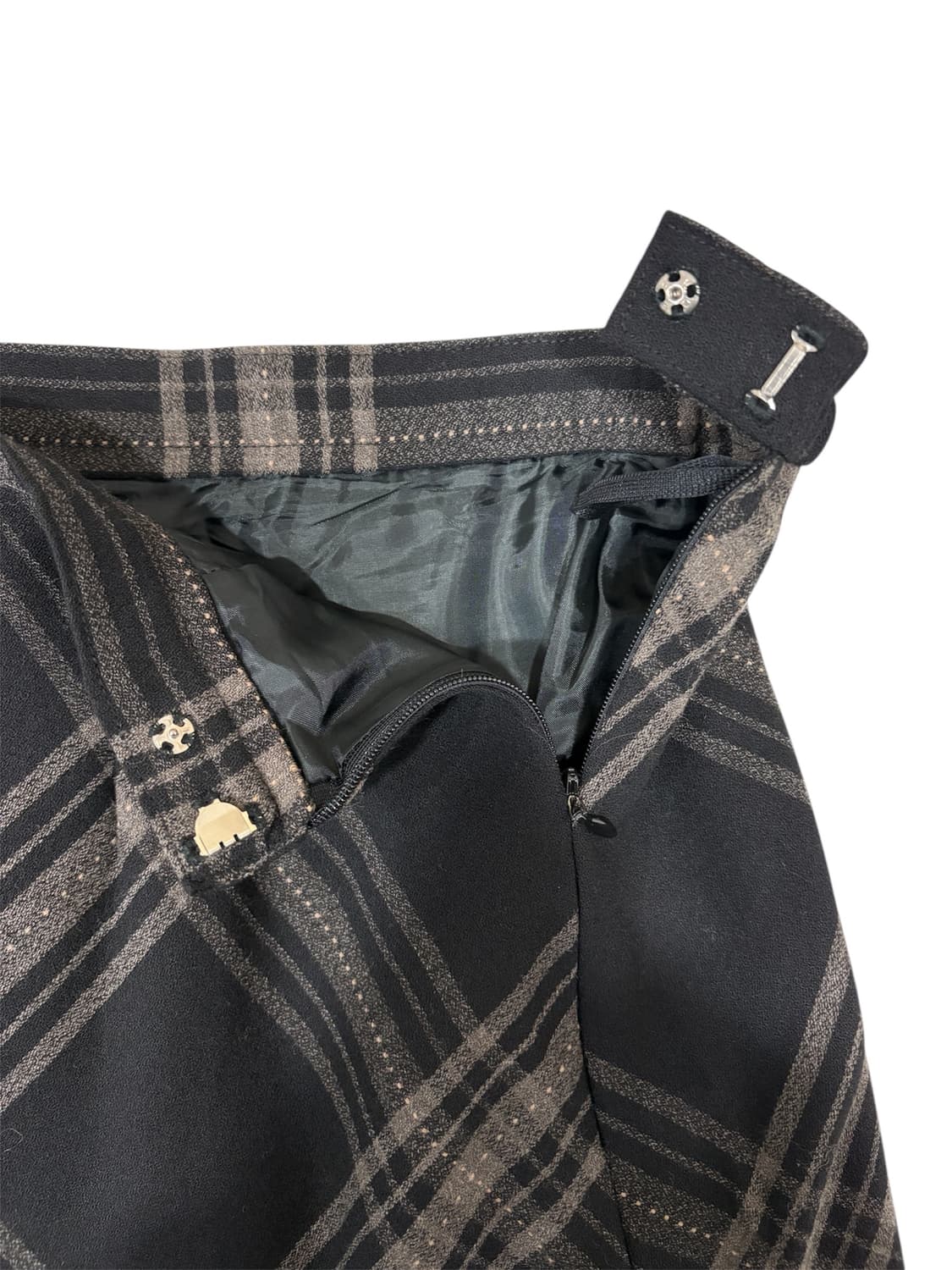 Vintage 체크 롱스커트 상품이미지3