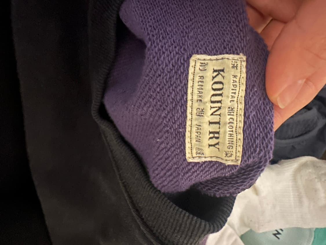 캐피탈 본 투톤 맨투맨 상품이미지5