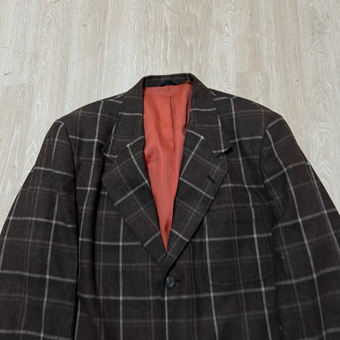 타미힐피거 남성 클래식 모직 체크 블레이저 정장 자켓 XL/105  상품이미지2
