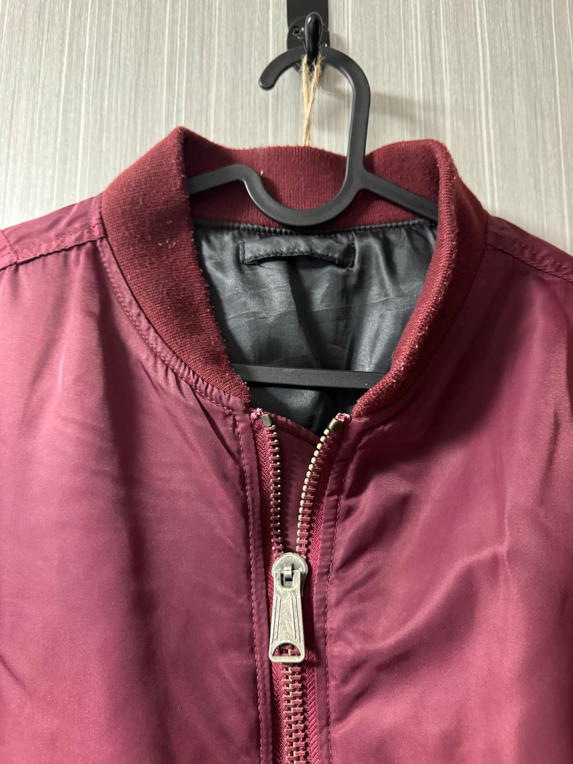 버건디 MA-1 마원 항공점퍼 봄버 자켓 상품이미지3