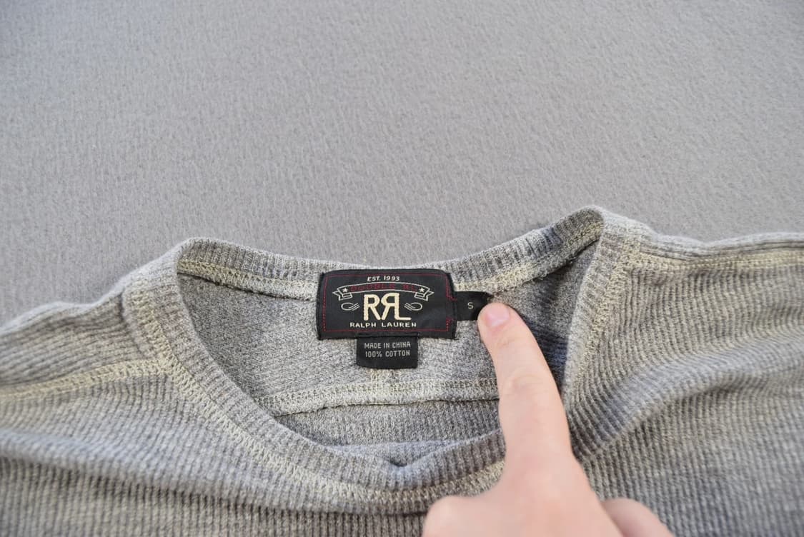 더블 알엘 와플 니트 써멀 롱 슬리브 티셔츠 상품이미지3