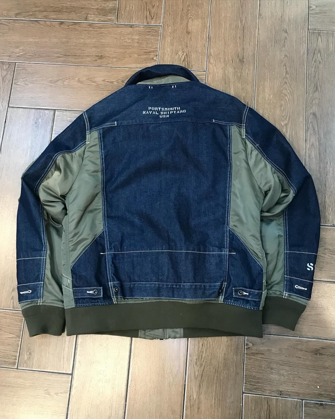 Avirex Type Blue Denim Ma-1 JK 상품이미지8