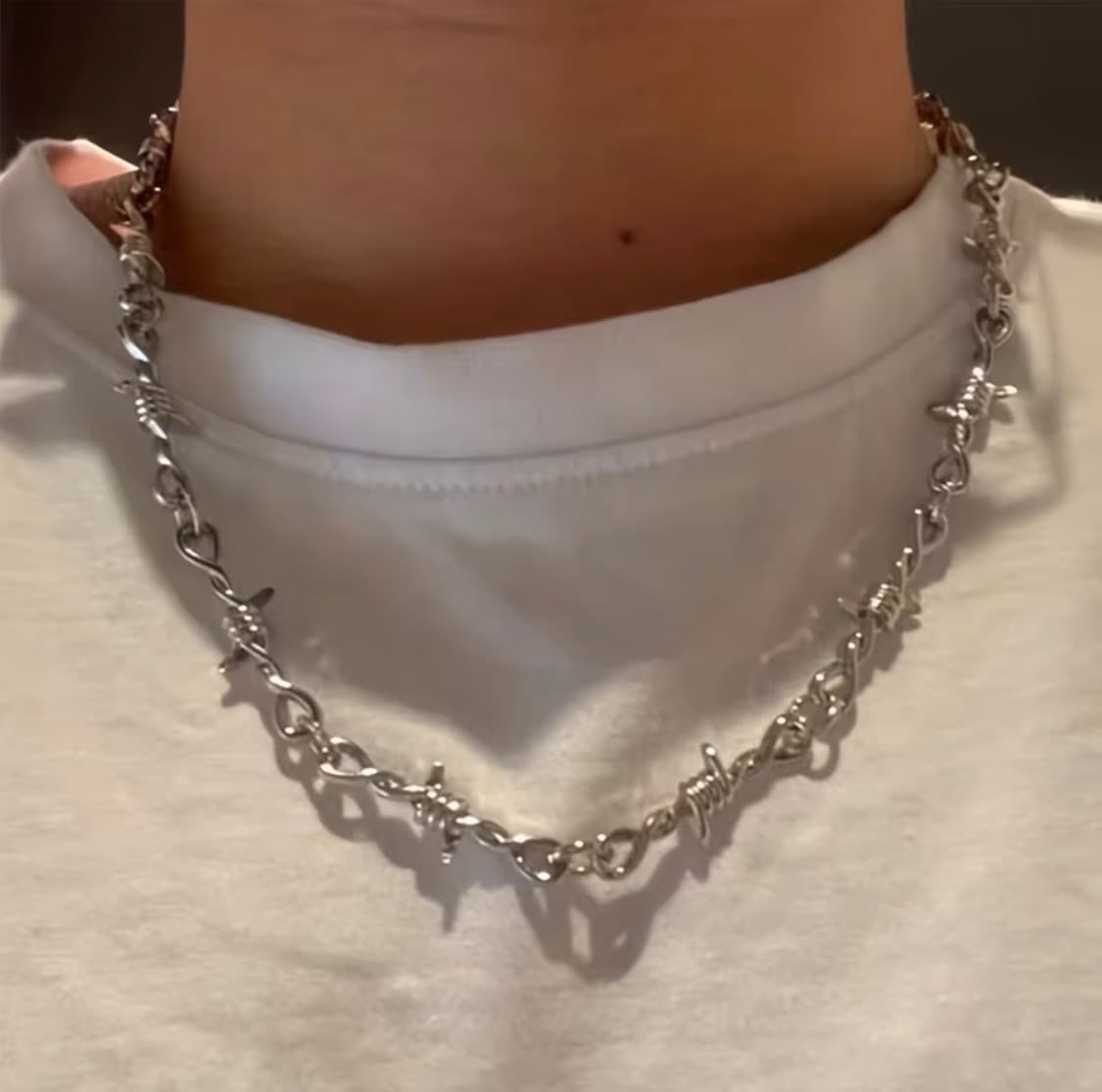 바버드 브로치 체인 목걸이 상품이미지2