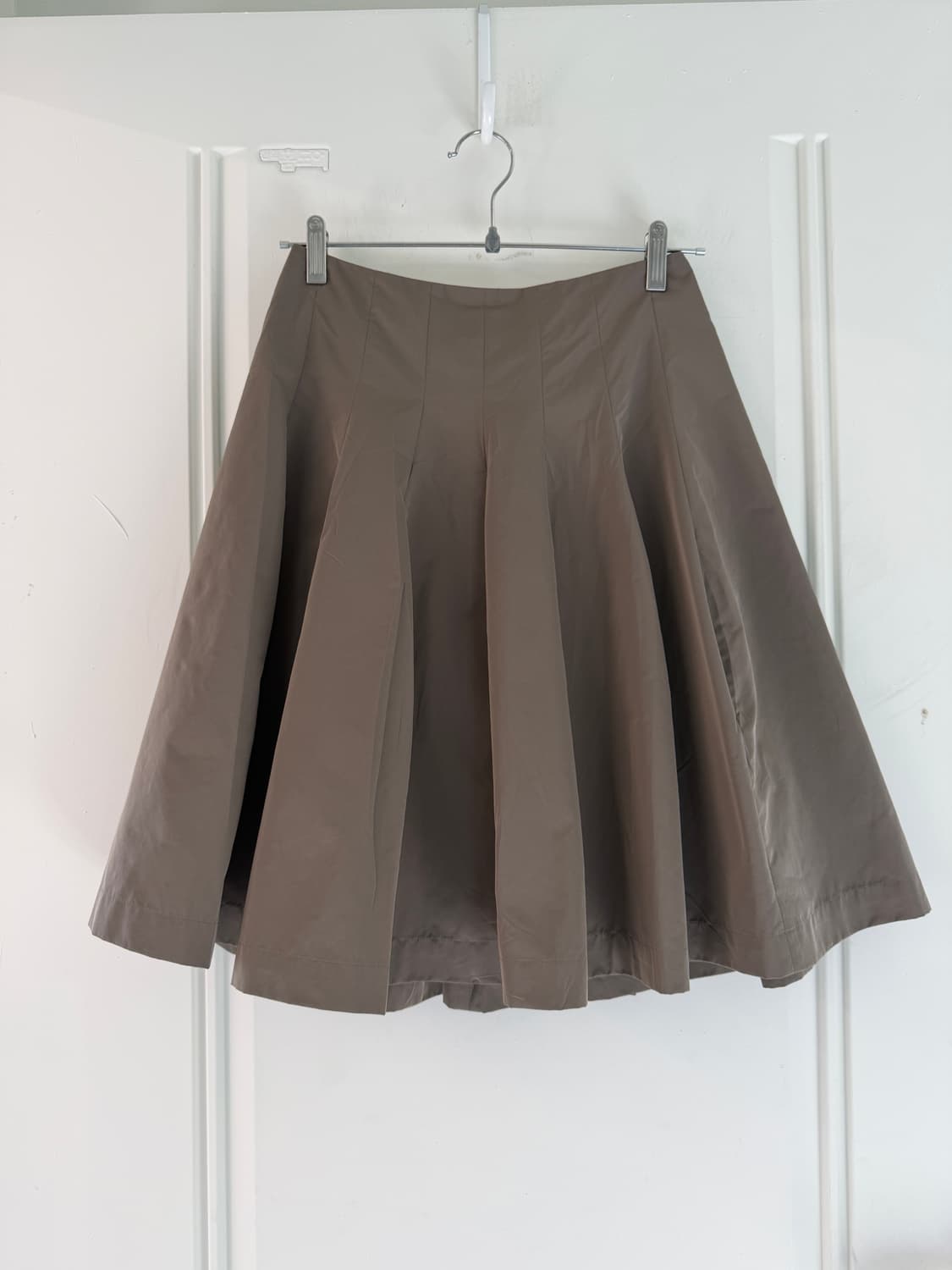 일본빈티지 모카 핀턱 미디스커트 상품이미지4