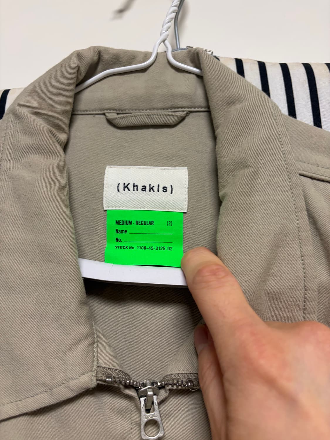 KHAKIS 카키스 베이지 자켓 사이즈 M 상품이미지3