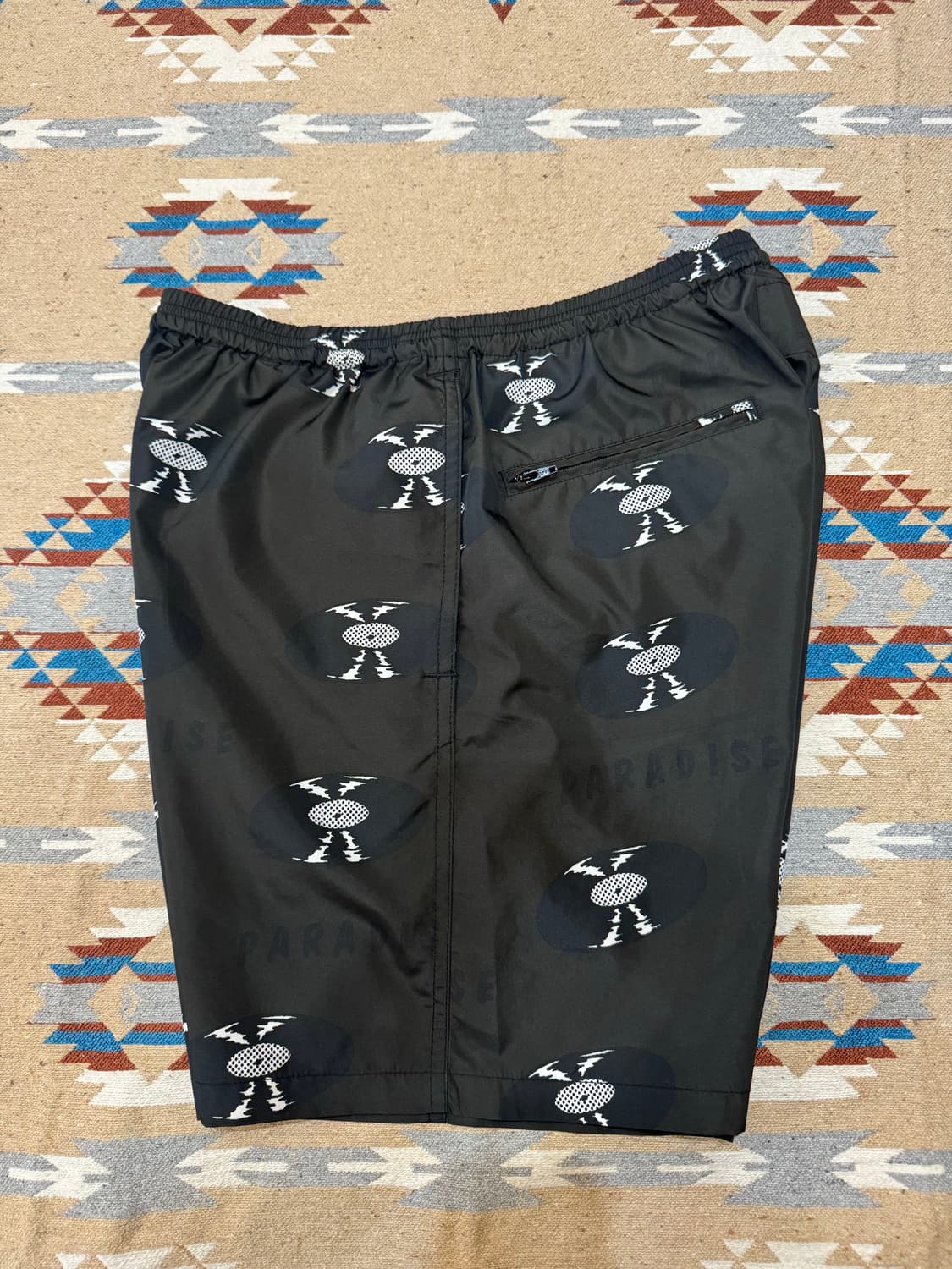 [L] 와코마리아 레코드 보드 쇼츠 블랙  상품이미지3