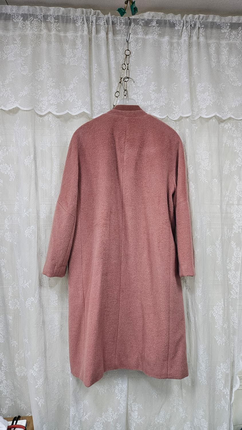 피치색상  알파카 코트 상품이미지3