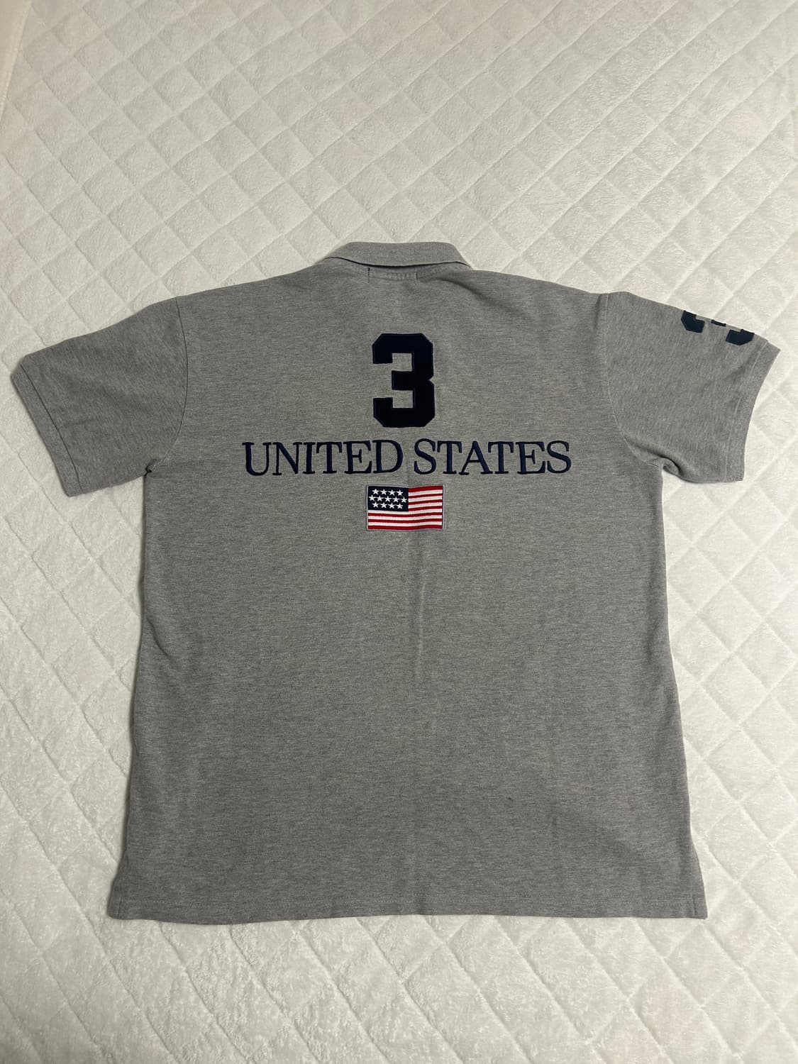폴로 빅포니 USA 성조기 카라티 그레이 상품이미지2