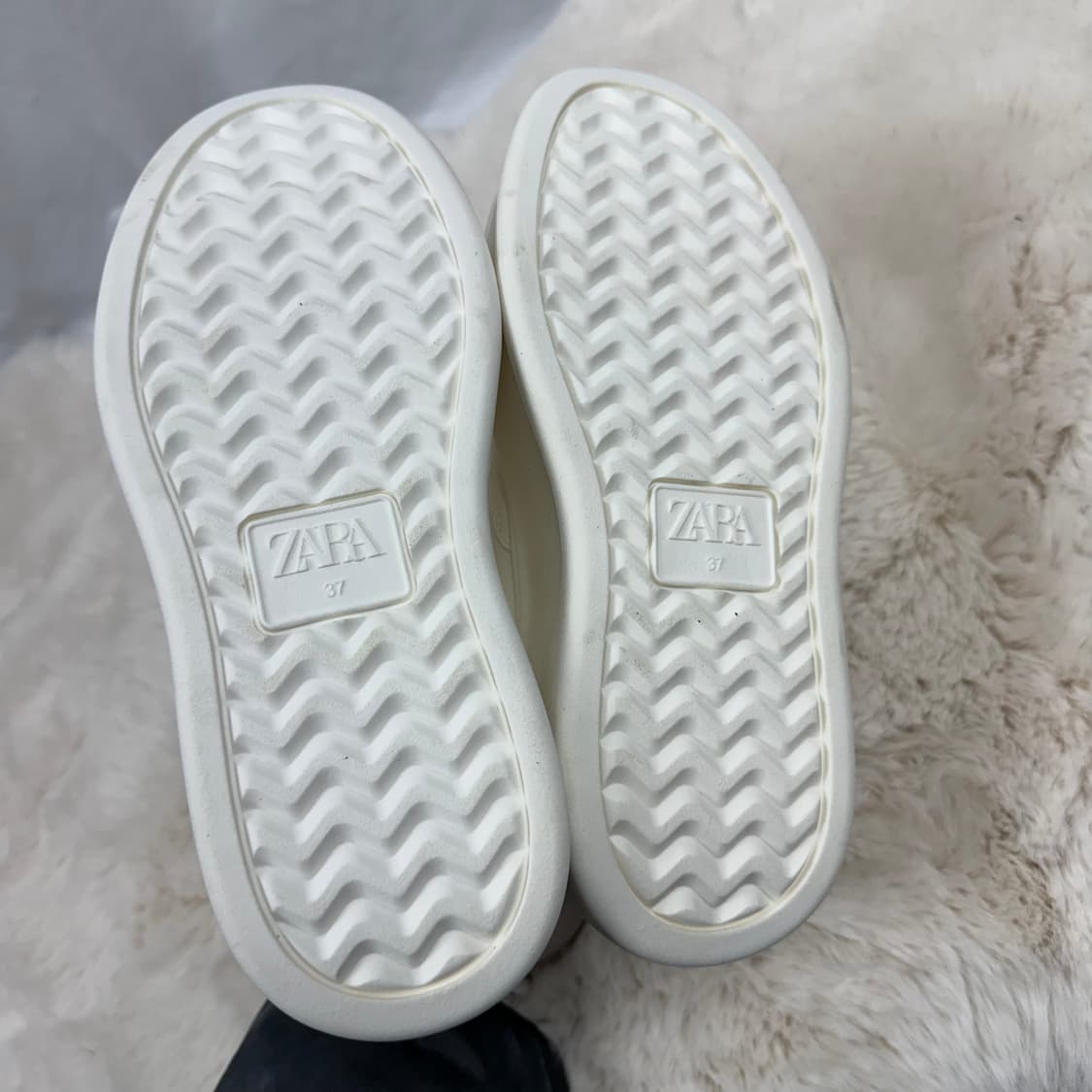 240) 자라 플랫폼 슈즈 화이트 상품이미지7