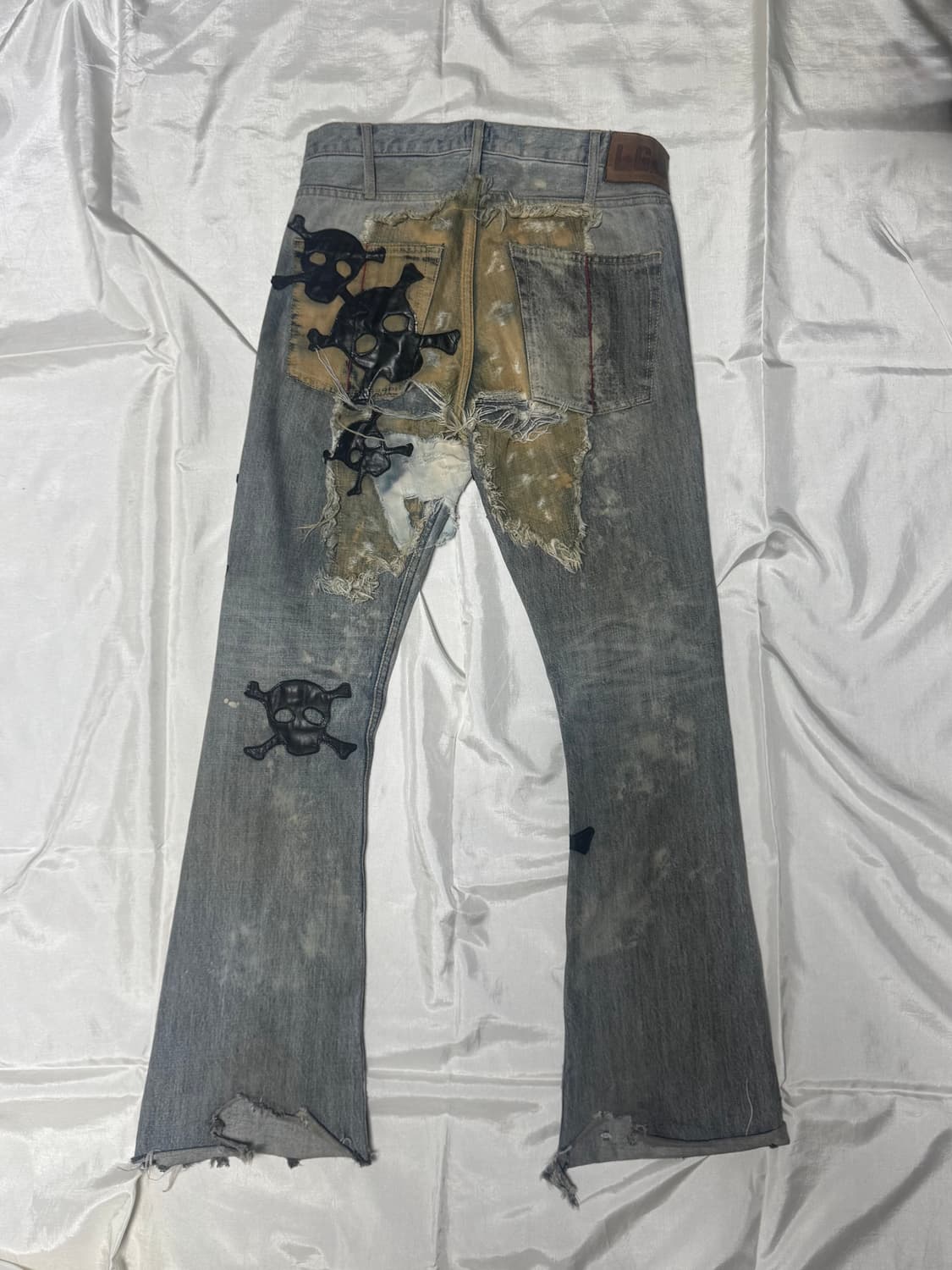 LGB Crazy Wolf Skull Patch Jeans 상품이미지2