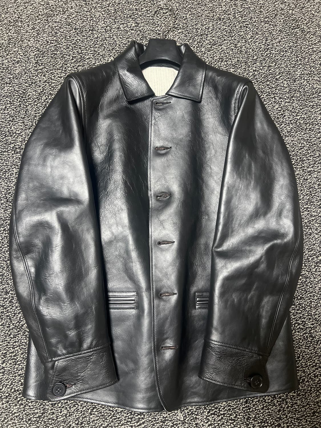 새상품) 타이가타카하시 lot 801 말가죽 카코트 블랙 38 사이즈 상품이미지1