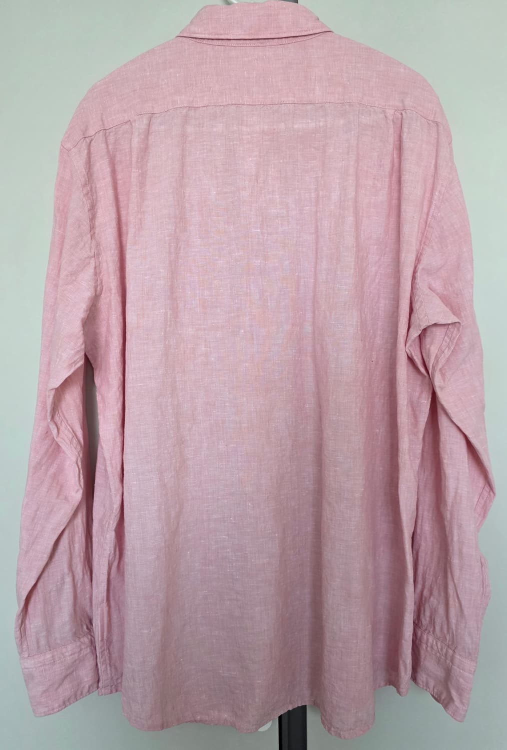 린넨 롱슬리브 셔츠 유니클로 핑크 (L) 상품이미지4