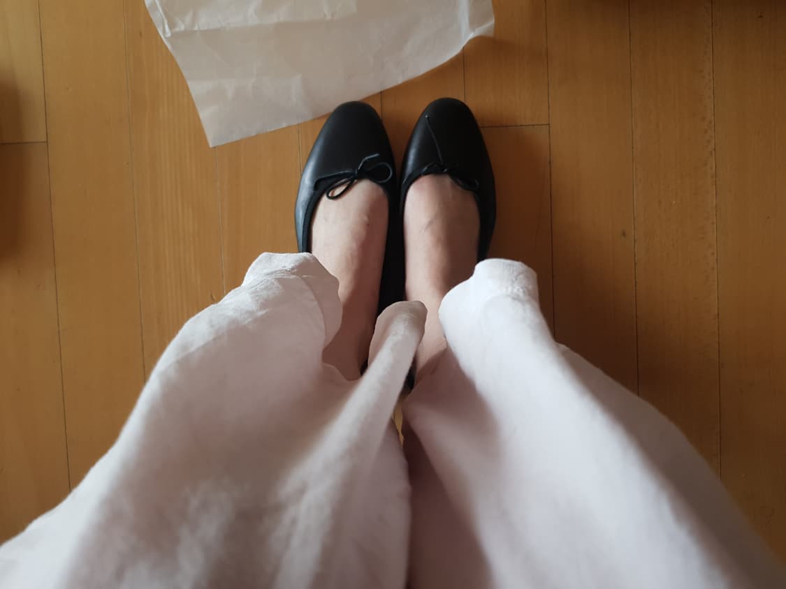 이태리 블러쉬(Blush) 무광 플랫 슈즈 Black (250,EU39) 상품이미지2