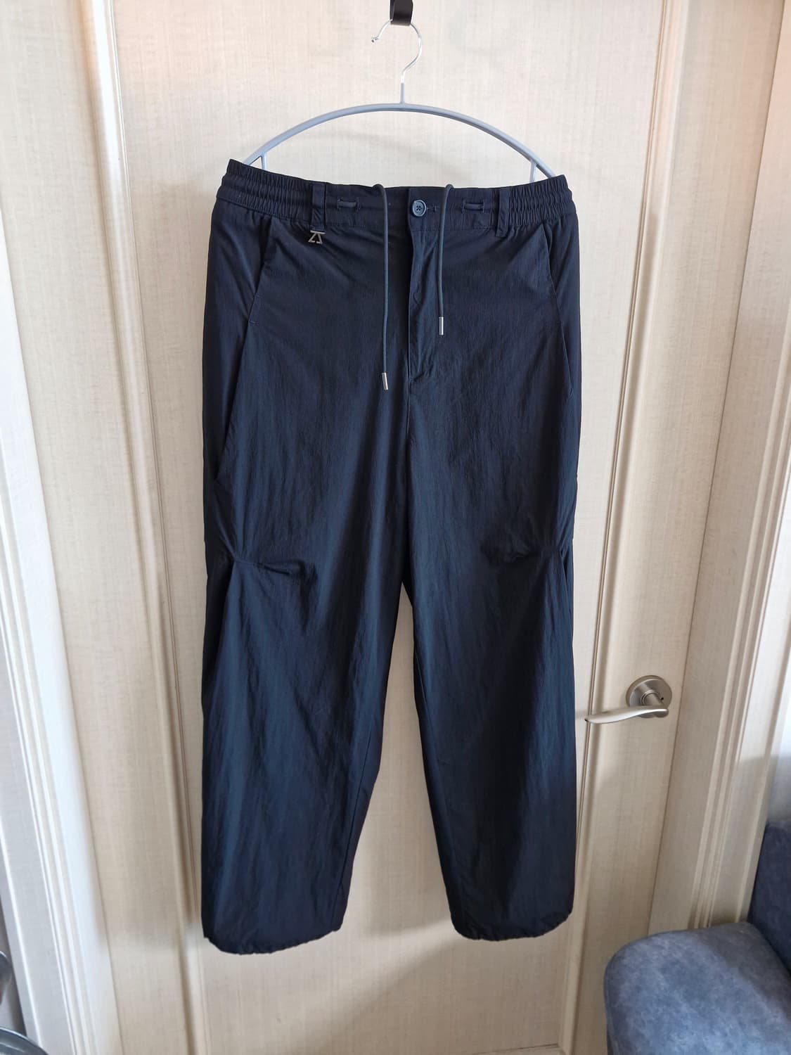 지오송지오 커브드 와이드 팬츠 블랙 30-32 상품이미지1