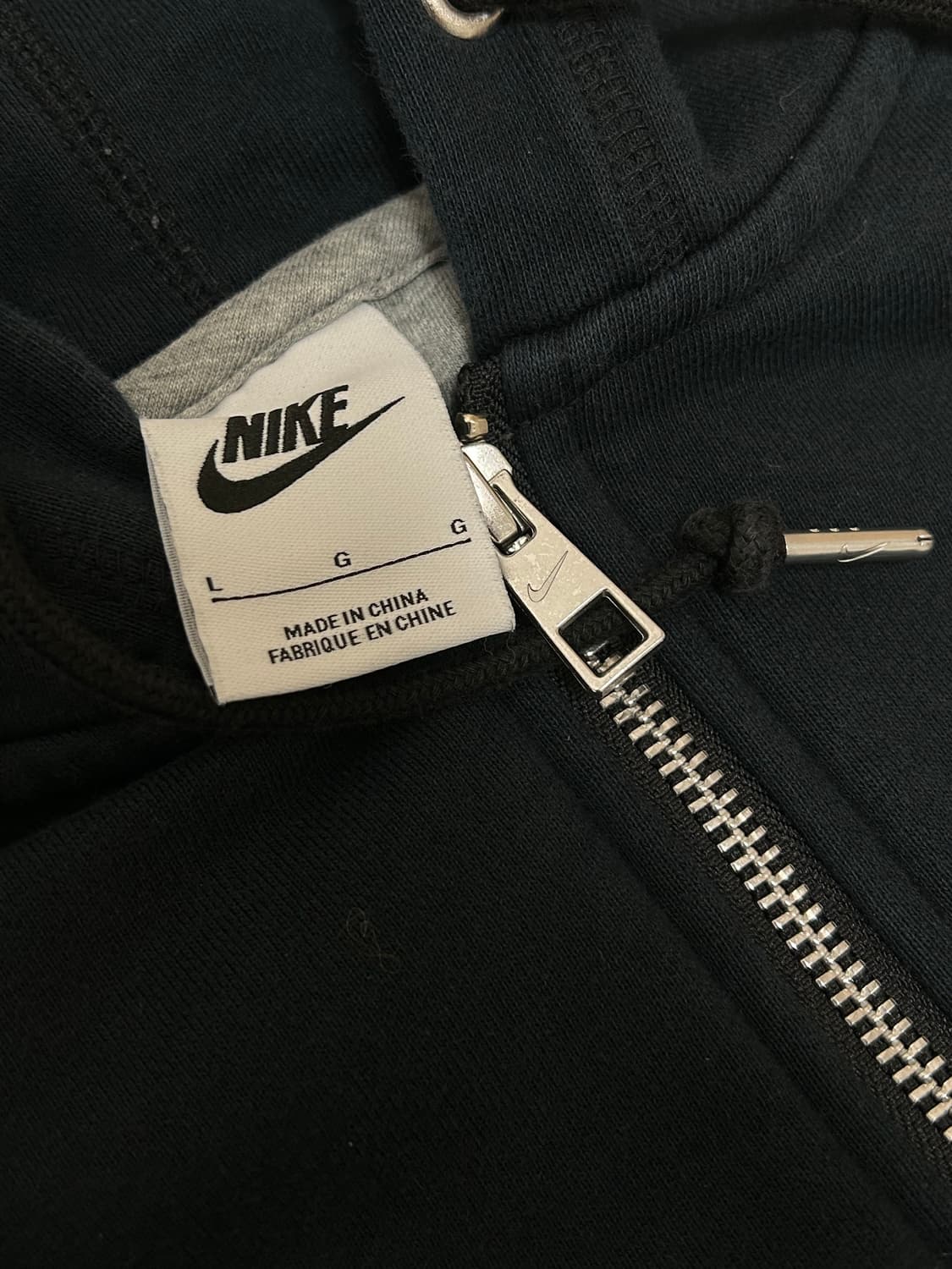 나이키 블랙 NSW 클래식 풀 후드집업 상품이미지5