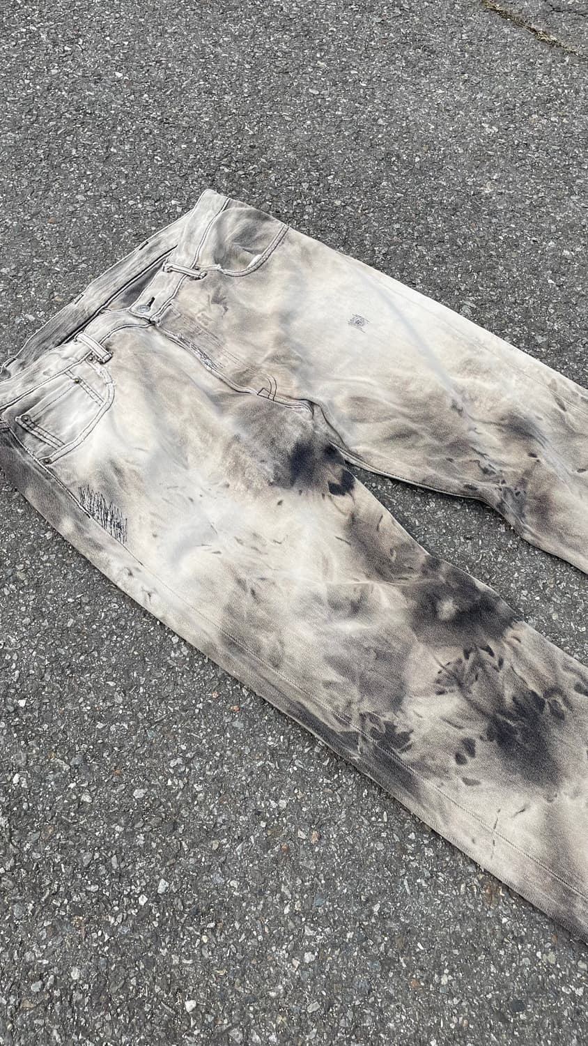 리바이스 501 워싱 타이다이 데님 상품이미지3