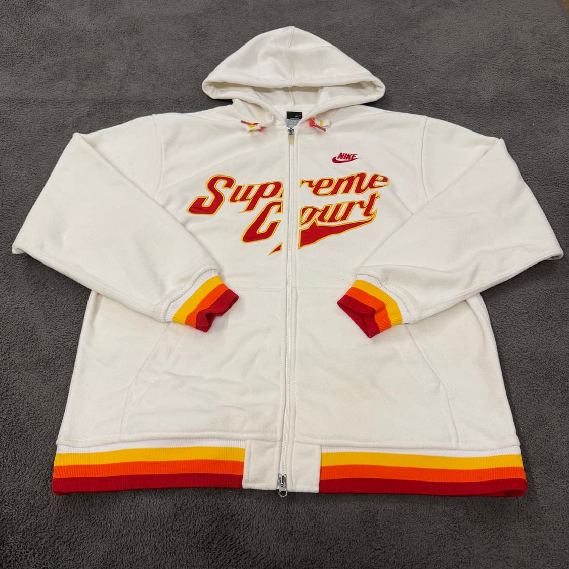 [정품/XL] 나이키 올드스쿨 슈프림코트 플리스 후드집업 상품이미지2