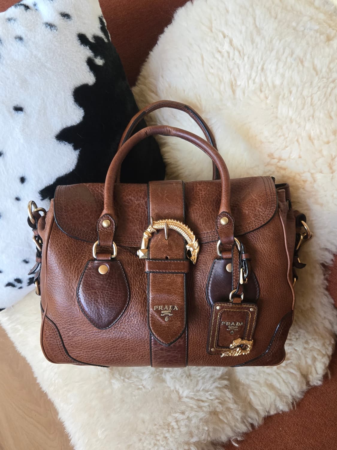 프라다 Cervo Animalier Bag 빈티지백 상품이미지1