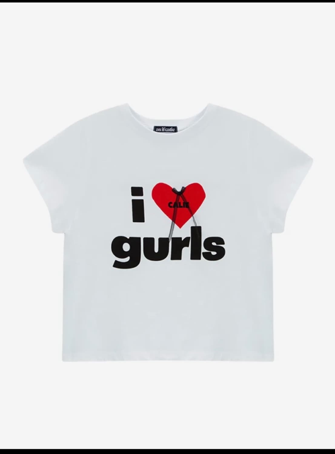 애즈이프캘리 CALIE GURLS T-SHIRT WHITE 상품이미지1