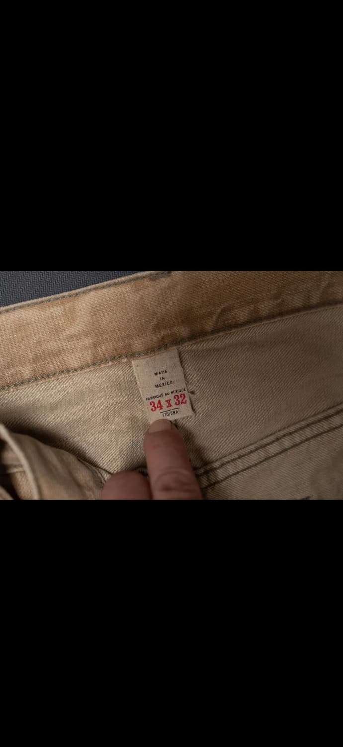 rrl 하이슬림 베이지 데님 34x32 상품이미지6