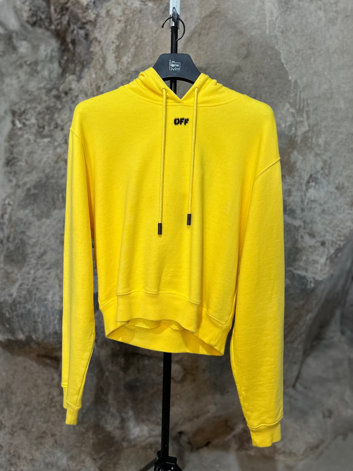 오프화이트 18FW 애로우 크롭 후디 모헤어 상품이미지1