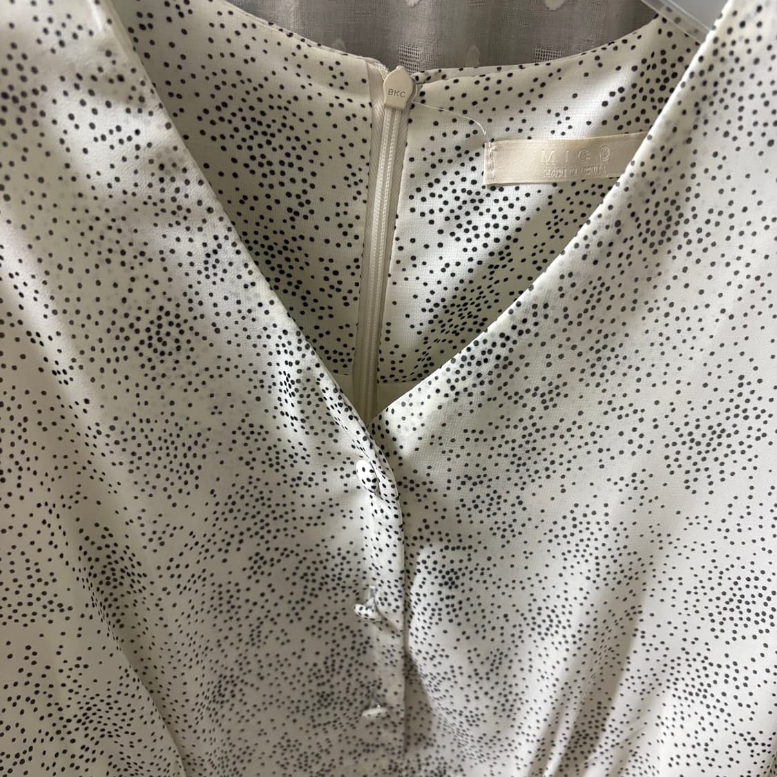 빈티지 도트 롱원피스 상품이미지3