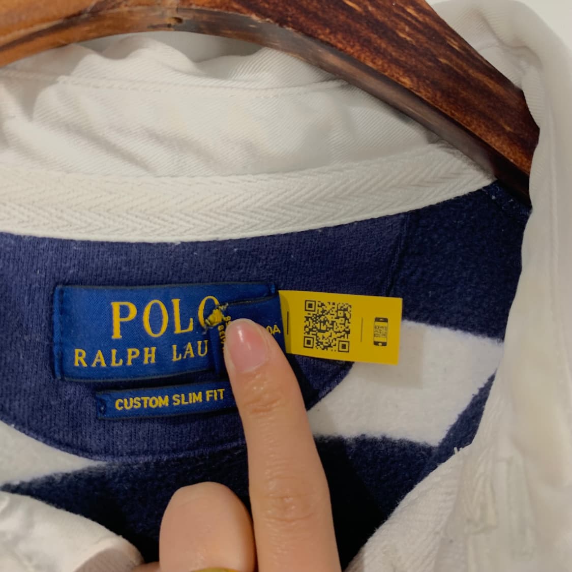 폴로 랄프로렌 QR 신형 스트라이프 럭비 티셔츠 상품이미지5