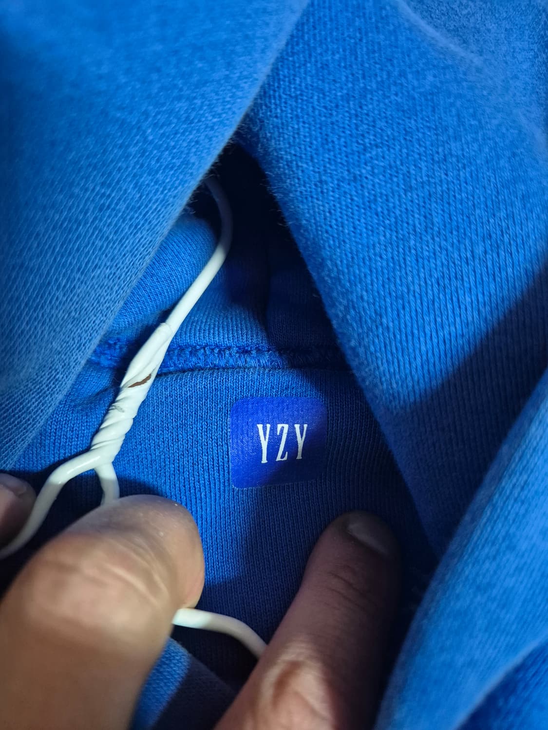 [L] 이지 갭 후드 블루 파랑색 yzy 칸예 상품이미지2