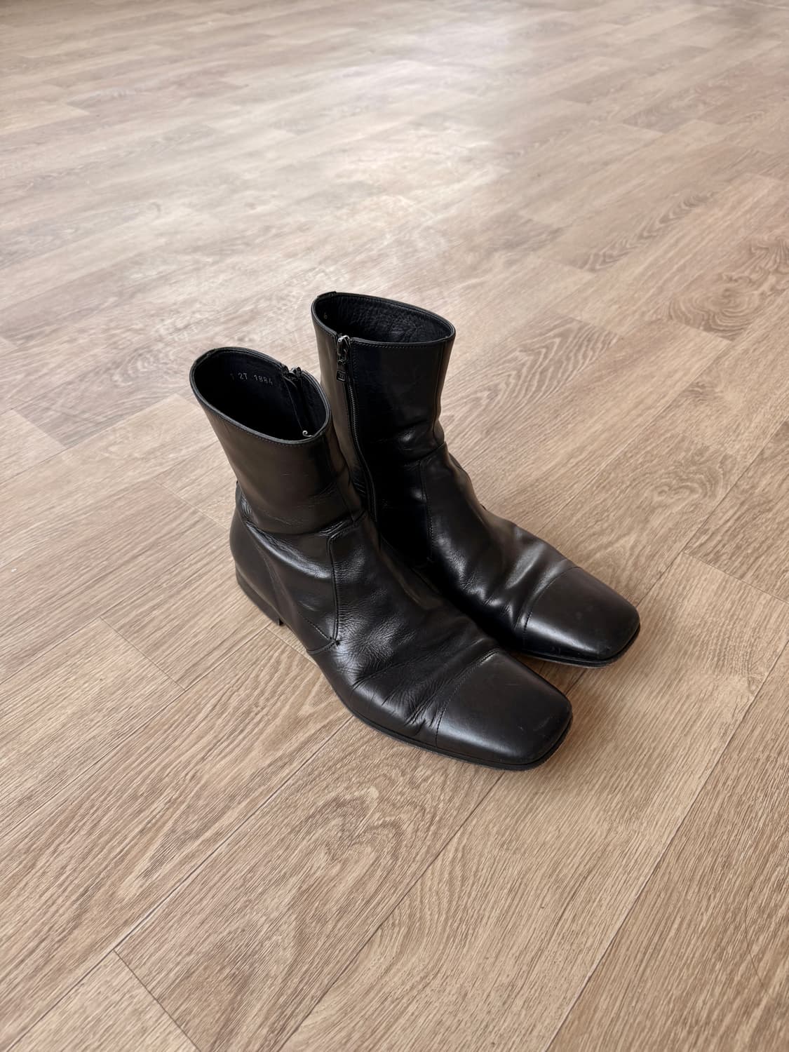 00s Square-Toe Side Zip Boots 상품이미지1