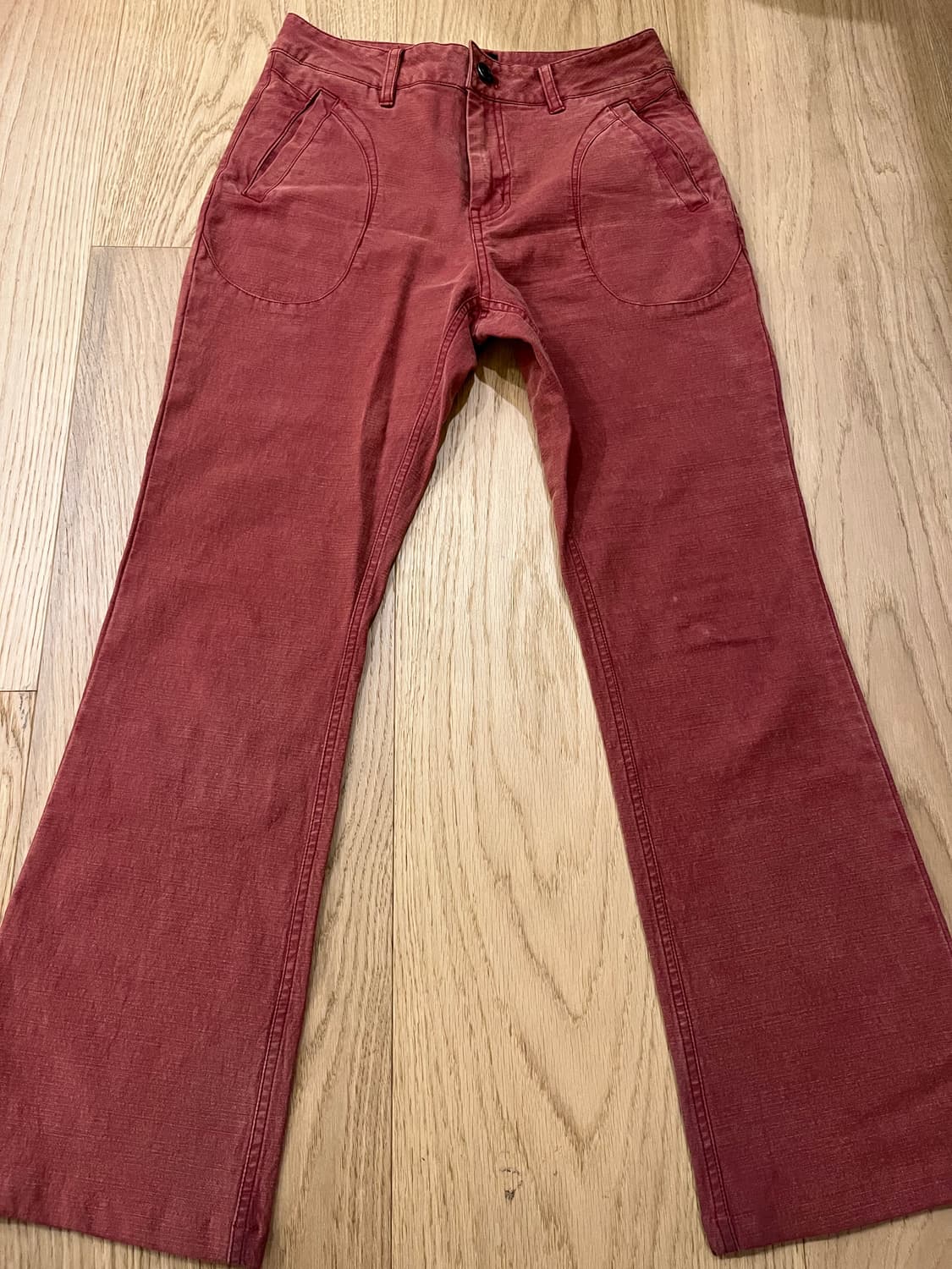 wellbeing express 레드 바지 상품이미지1