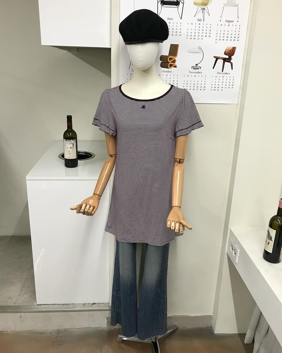 꾸레쥬 로고 미니 원피스 상품이미지8
